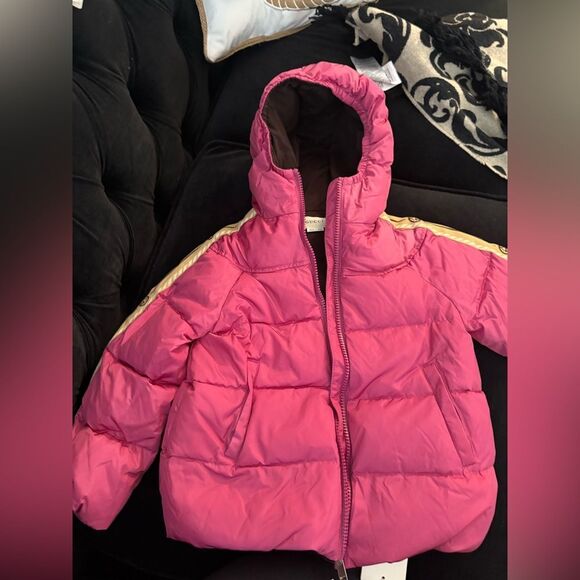 Brand new Gucci Baby zip Down Jacket With Interlocking G In Pink size 3 - Picture 2 of 9